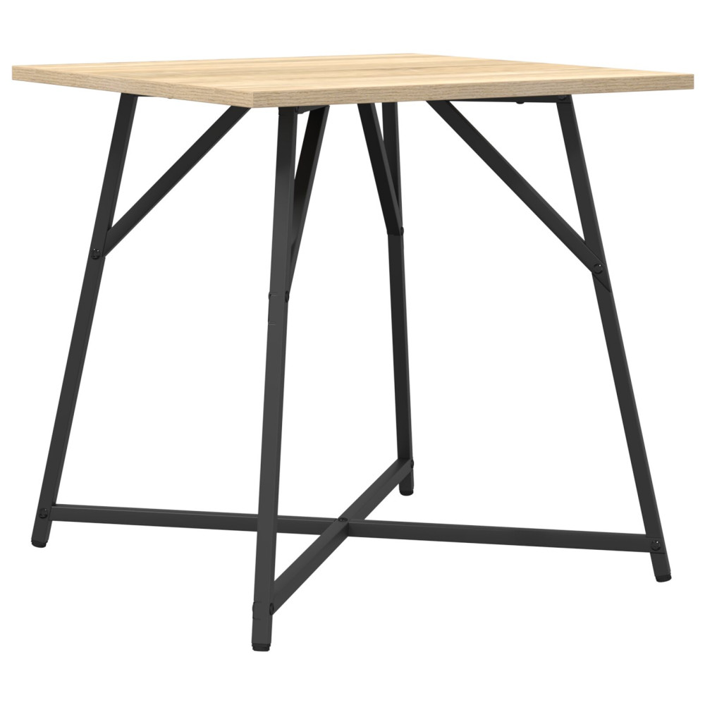 Produktbild för Sidobordsset 2 pcs Sonoma Ek och Svart