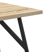 Produktbild för Sidobordsset 2 pcs Sonoma Ek och Svart