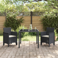 Produktbild för Trädgård Stol 2 pcs Antracit 53 x 49 x 85 cm Polypropylen