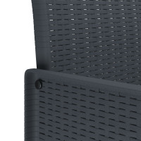 Produktbild för Trädgård Stol 4 pcs Antracit 53 x 49 x 85 cm Polypropylen