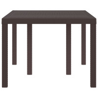 Produktbild för Trädgårdsbord Brun 150 x 100 x 73 cm konstrotting