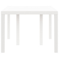Produktbild för Trädgårdsbord Vit 150 x 100 x 73 cm konstrotting