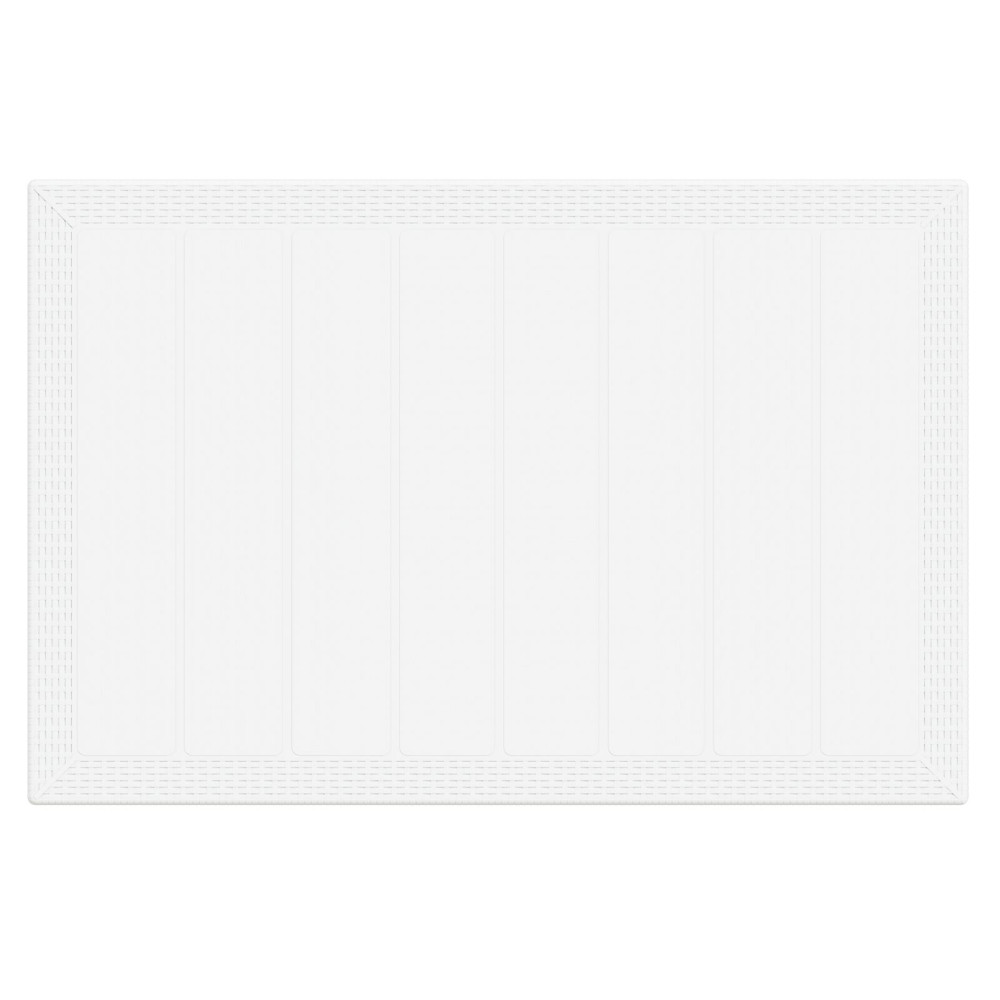 Produktbild för Trädgårdsbord Vit 150 x 100 x 73 cm konstrotting