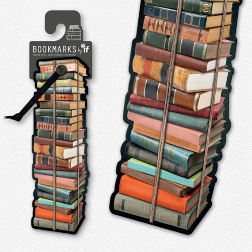 If plc Academia Bookmarks - Pile of Books