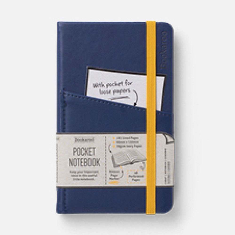 Produktbild för Bookaroo POCKET Notebook (A6) JOURNAL - NAVY