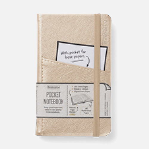 If plc Bookaroo POCKET Notebook (A6) JOURNAL - GOLD