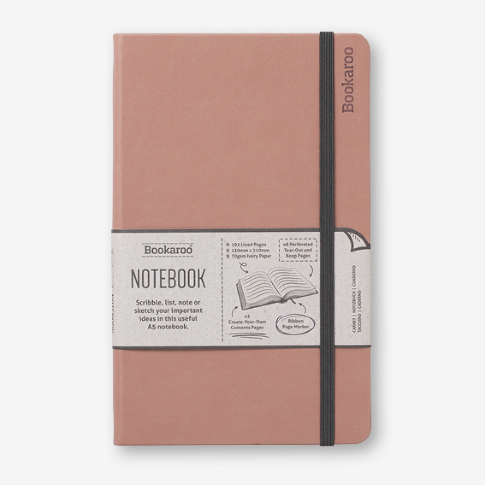 Produktbild för Bookaroo Notebook (A5) Journal - Blush