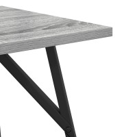 Produktbild för Sidobordsset 2 pcs Grå Sonoma och Svart