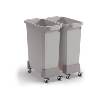 Produktbild för Vagn DURABIN grå 60L