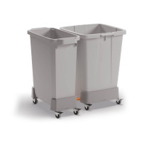 Produktbild för Vagn DURABIN grå 60L