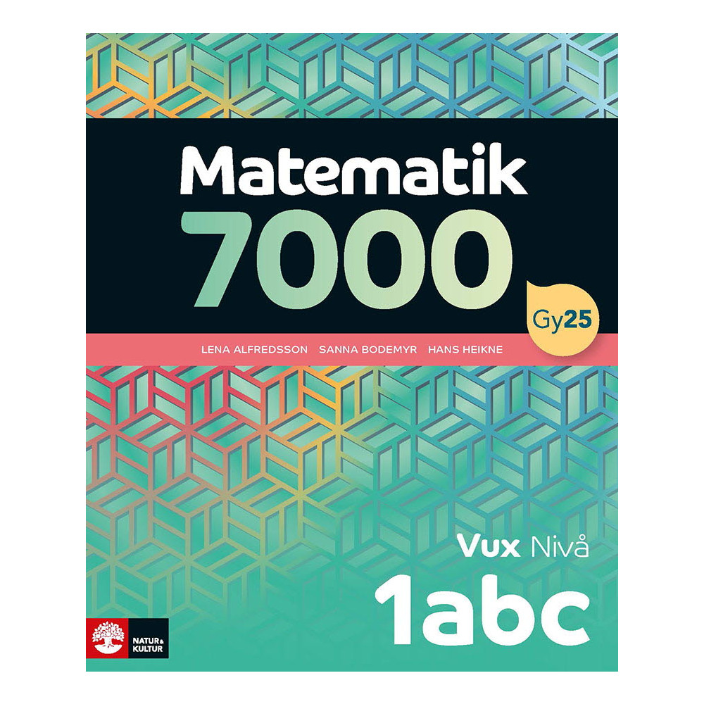 Produktbild för Matematik 7000 nivå 1abc Vux (häftad)