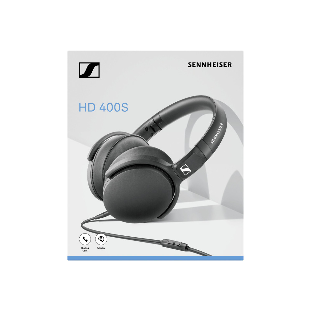 Produktbild för Sennheiser HD 400S - hörlurar med mikrofon - 3,5 mm kontakt