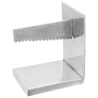 Produktbild för Bokstöd 2 pcs Silver 11 x 14 x 17,5 cm Aluminium