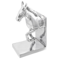 Produktbild för Bokstöd 2 pcs Silver 11 x 14 x 25 cm Aluminium