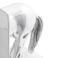 Produktbild för Bokstöd 2 pcs Silver 11 x 14 x 25 cm Aluminium