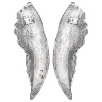Produktbild för Vingskulptur 2 pcs Silver 31 x 5 x 91 cm Aluminium