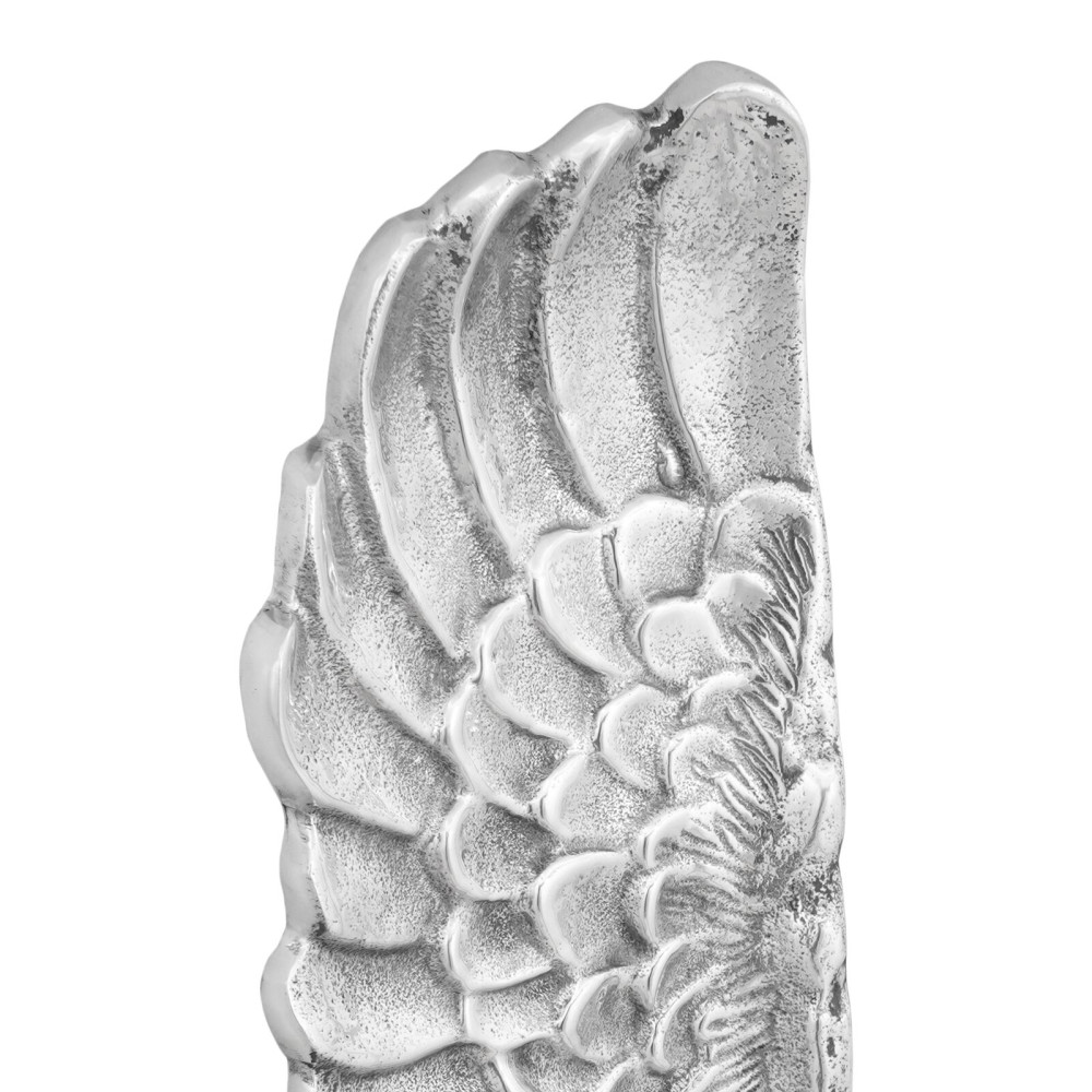 Produktbild för Vingskulptur 2 pcs Silver 31 x 5 x 91 cm Aluminium