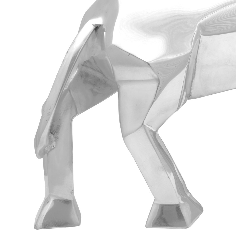 Produktbild för Tjurskulptur Silver 74 x 23 x 30 cm Aluminium