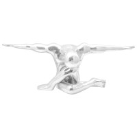 Produktbild för Skulptur Silver 91,5 x 32 x 33 cm Aluminium