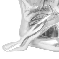 Produktbild för Skulptur Silver 91,5 x 32 x 33 cm Aluminium