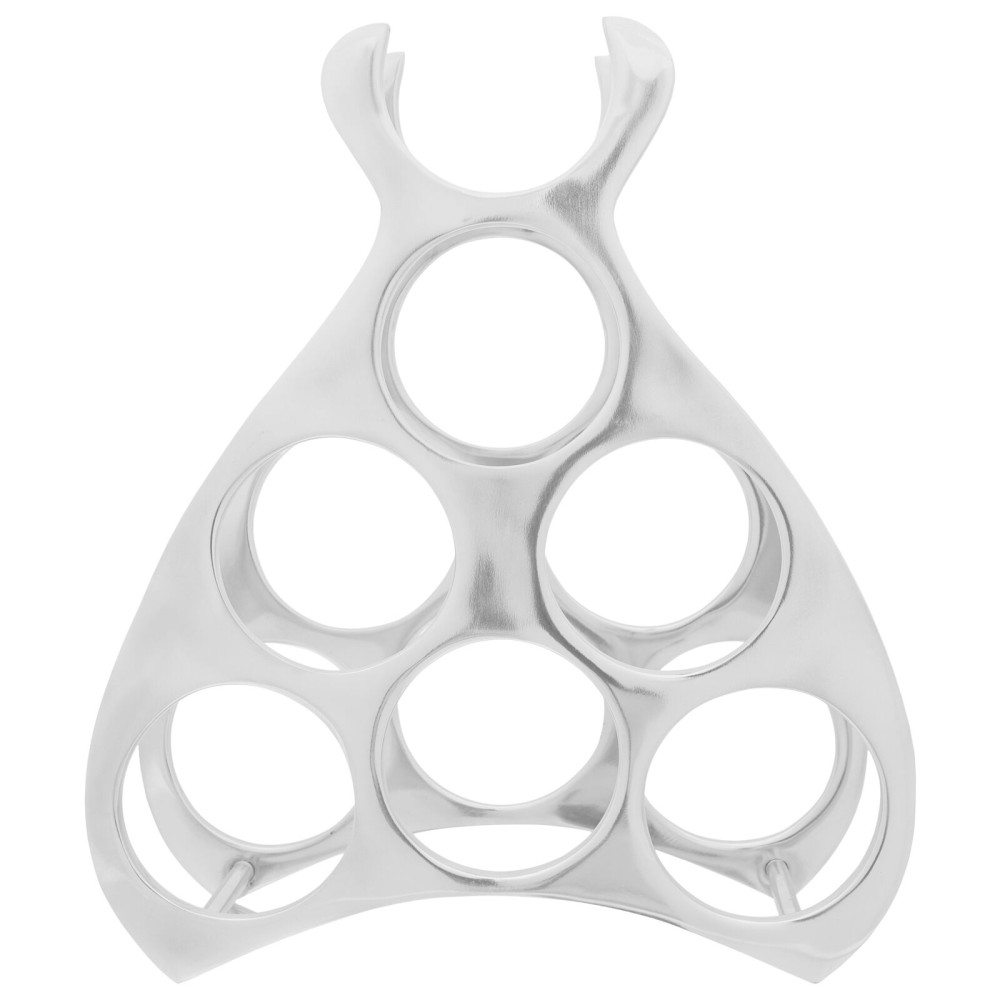 Produktbild för Vinställ Silver 32 x 14 x 37.5 cm Aluminium