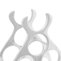 Produktbild för Vinställ Silver 32 x 14 x 37.5 cm Aluminium