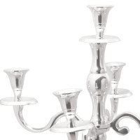 Produktbild för Ljushållare Silver 32 x 32 x 79,5 cm Aluminium