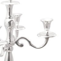 Produktbild för Ljushållare Silver 32 x 32 x 79,5 cm Aluminium