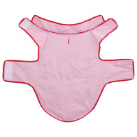 Produktbild för Regnrock för hundar med reflexer polyester röd 2XL