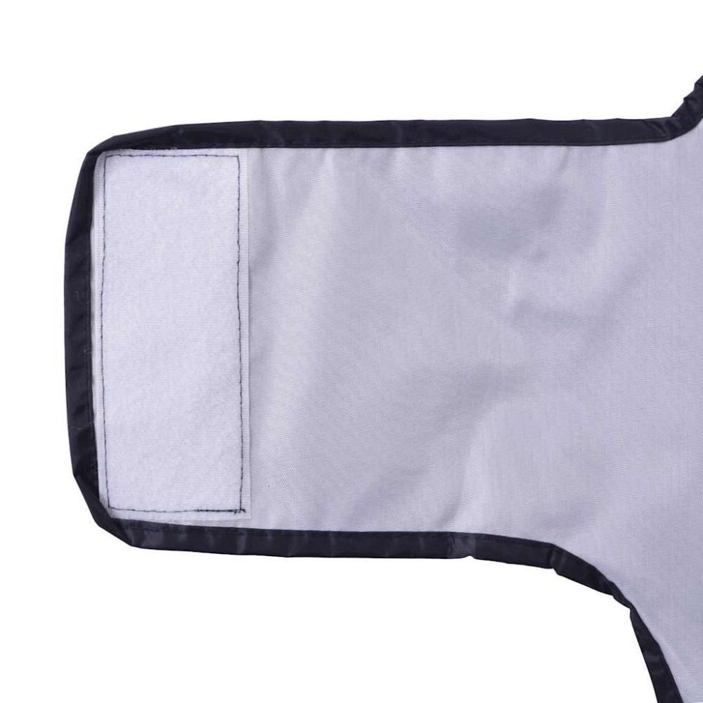 Produktbild för Regnrock för hundar med reflexer polyester marinblå XXS