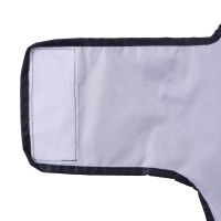 Produktbild för Regnrock för hundar med reflexer polyester marinblå XXS