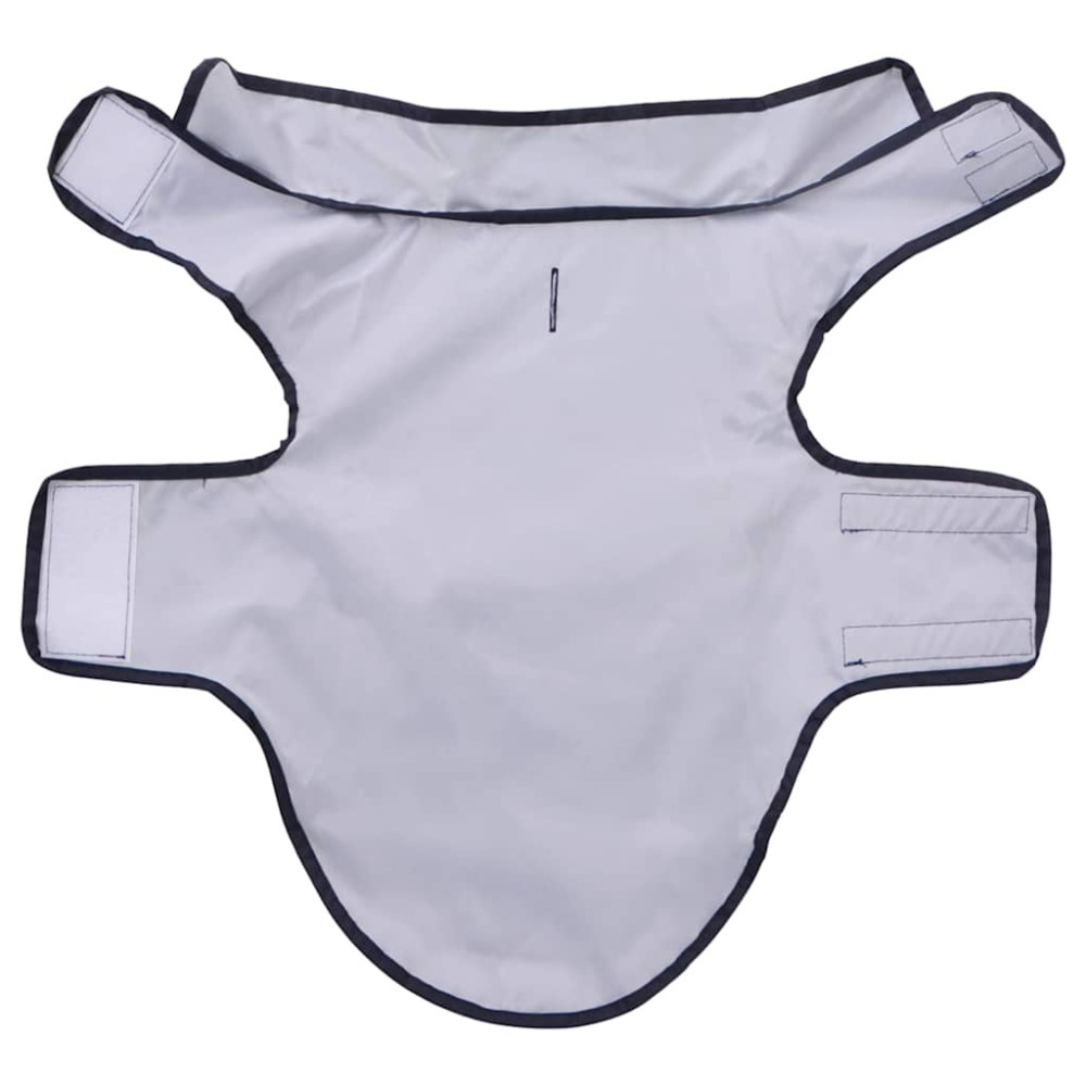 Produktbild för Regnrock för hundar med reflexer polyester marinblå XXS