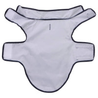 Produktbild för Regnrock för hundar med reflekterande remsor polyester marinblå