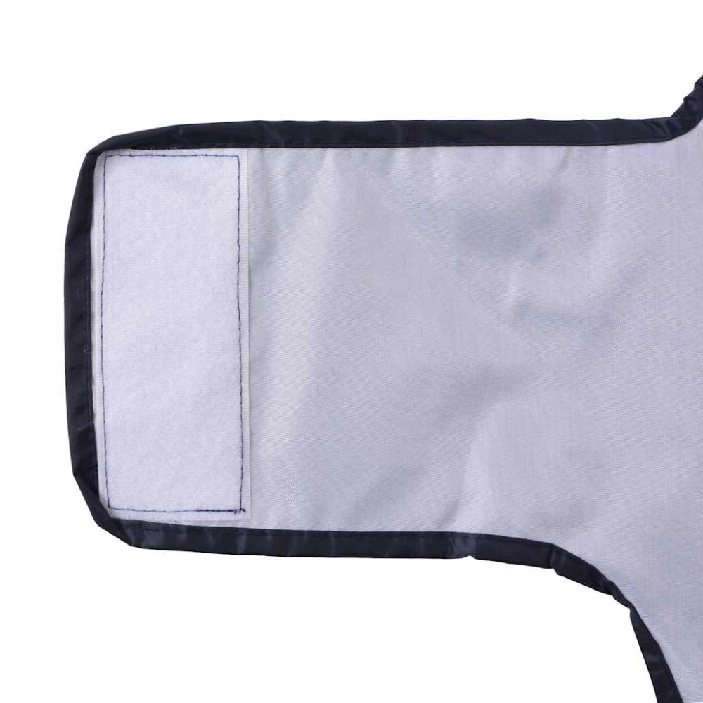 Produktbild för Regnrock för hundar med reflexer polyester marinblå S
