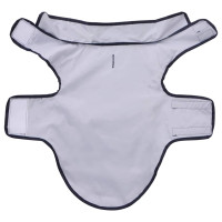 Produktbild för Regnrock för hundar med reflexer polyester marinblå S