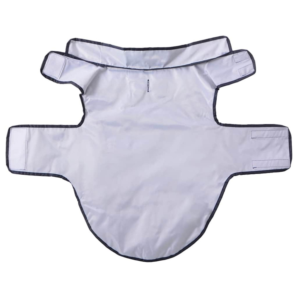 Produktbild för Regnrock för hundar med reflekterande remsor polyester