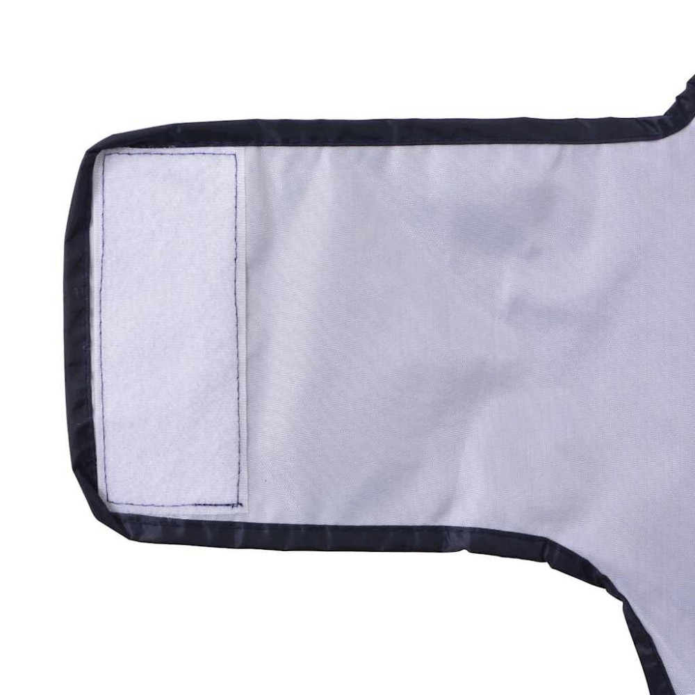 Produktbild för Regnrock för hundar med reflexer polyester marinblå XL