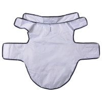 Produktbild för Regnrock för hundar med reflexer polyester marinblå XL