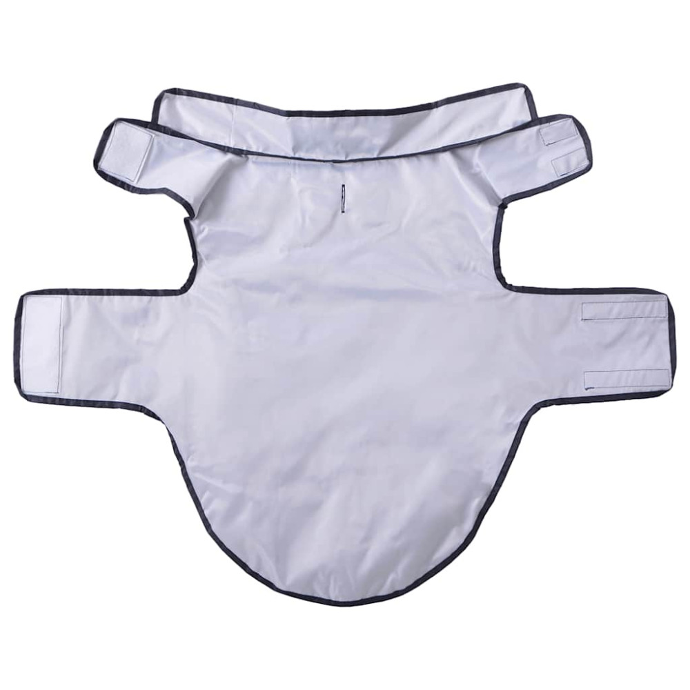 Produktbild för Regnrock för hundar med reflexer polyester marinblå 2XL
