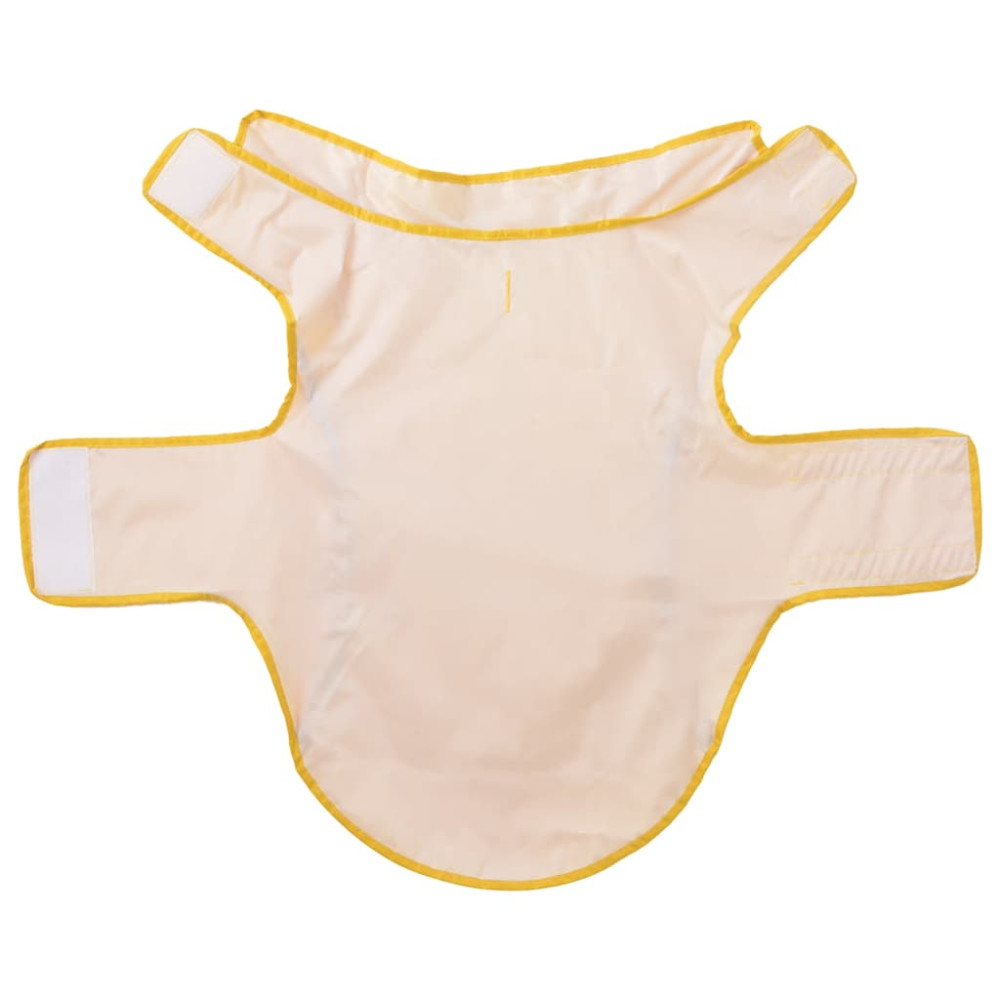 Produktbild för Regnrock för hundar med reflexer polyester gul 2XL