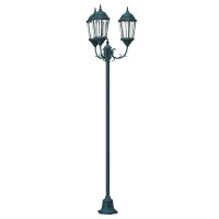 Produktbild för Trädgårdsbelysning Vintage borstad grön 57 x 49 x 241 cm