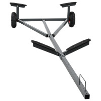 Produktbild för Båktrailer Silver 302 x 107 x 42 cm Stål