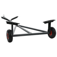 Produktbild för Båktrailer Silver 302 x 107 x 42 cm Stål