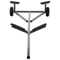 Produktbild för Båktrailer Silver 302 x 107 x 42 cm Stål