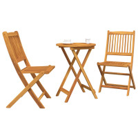 Produktbild för Trädgårds Bistro Set 3 pcs Brun Massivt Akaciaträ