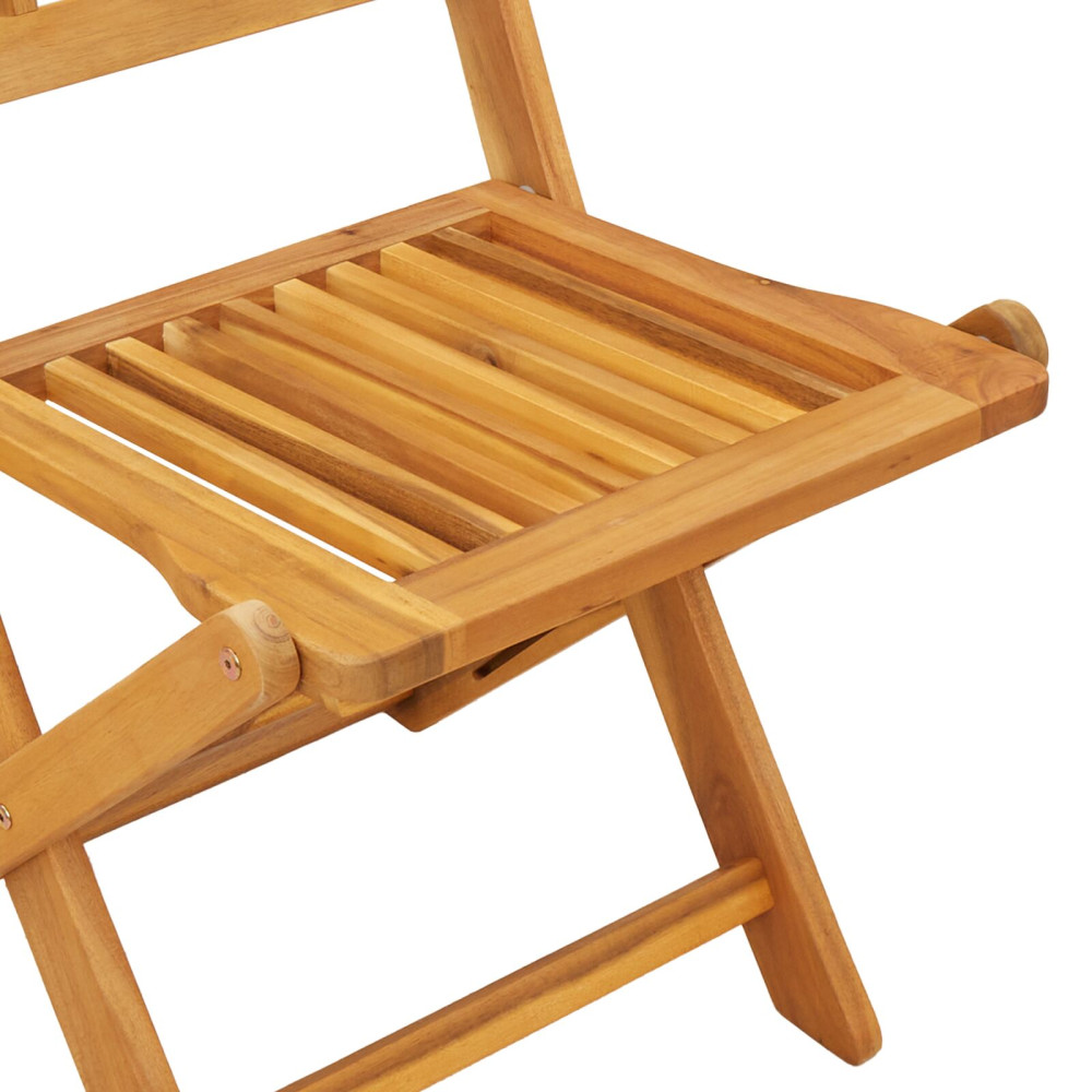 Produktbild för Trädgårds Bistro Set 3 pcs Brun Massivt Akaciaträ