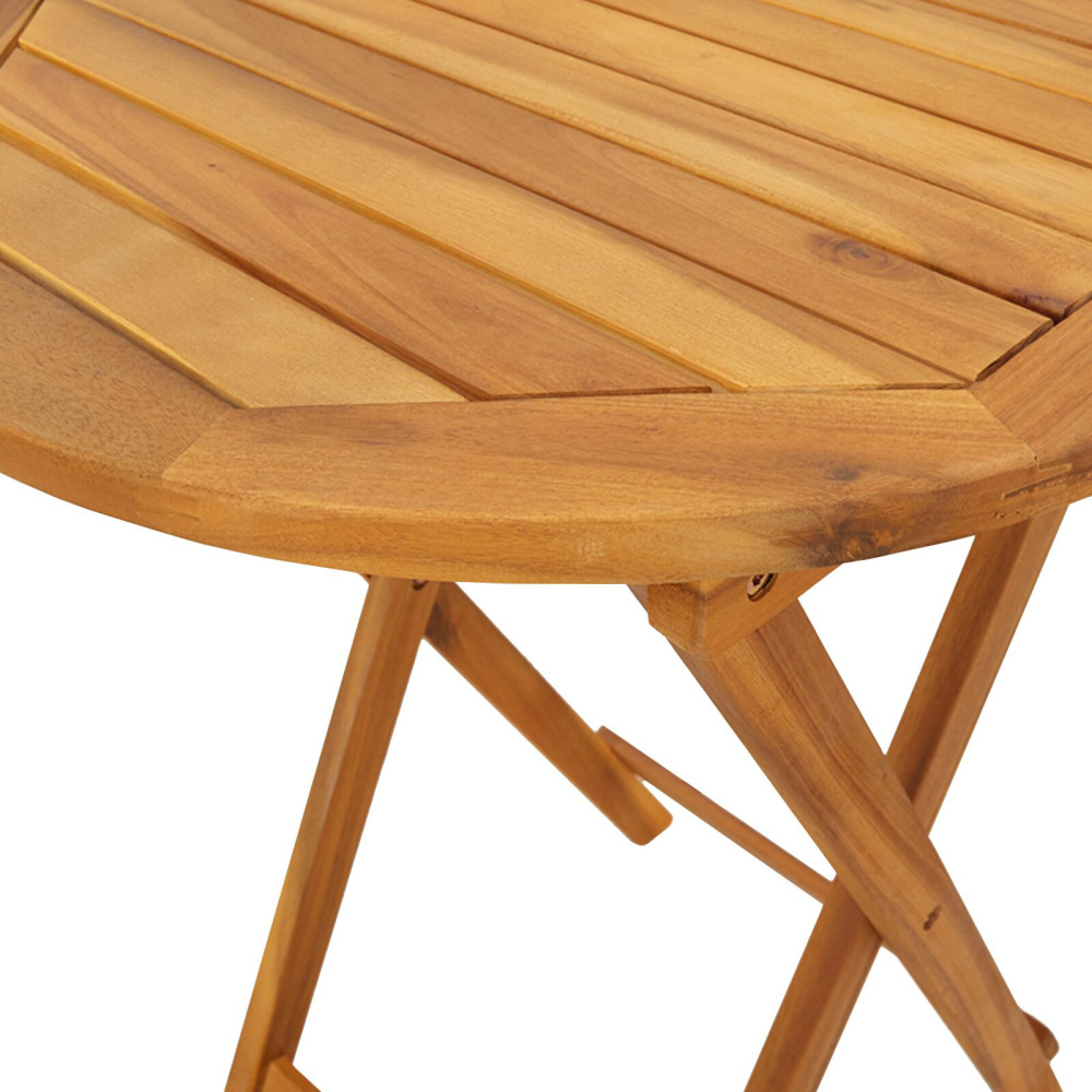 Produktbild för Trädgårds Bistro Set 3 pcs Brun Massivt Akaciaträ