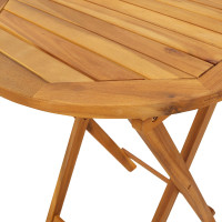 Produktbild för Trädgårds Bistro Set 3 pcs Brun Massivt Akaciaträ
