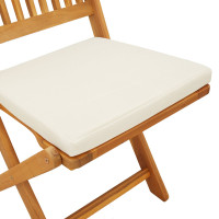 Produktbild för Trädgårds Bistro Set 3 pcs Brun Massivt Akaciaträ