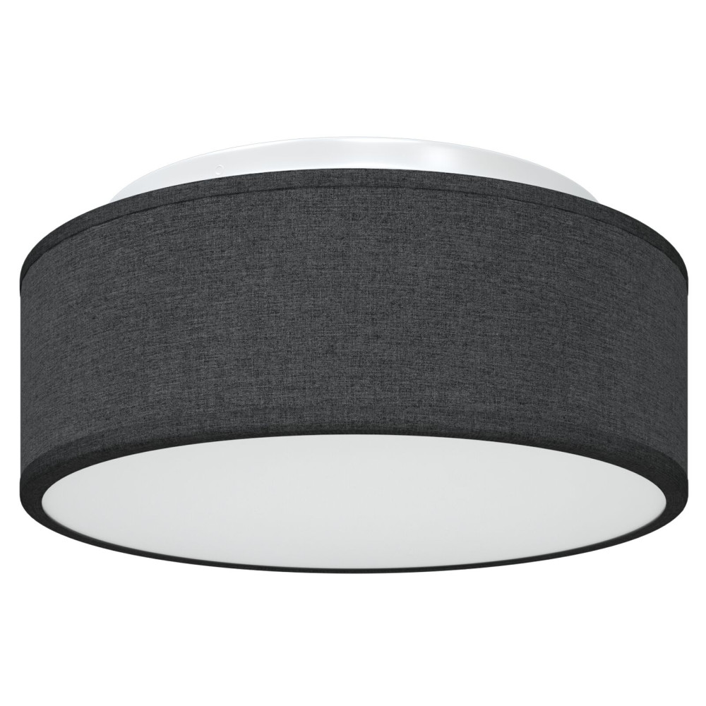 Produktbild för Taklampa med strålkastare Svart 30 x 30 x 13,5 cm tyg